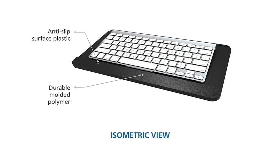 Plastic Keyboard Tray with Anti-slip Surface Area