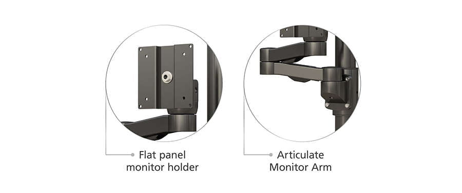 Monitor Holder Ceiling Mount functional features