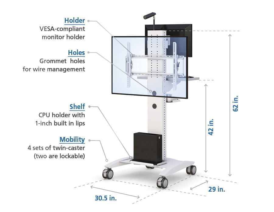 Flat Screen Stand with Features