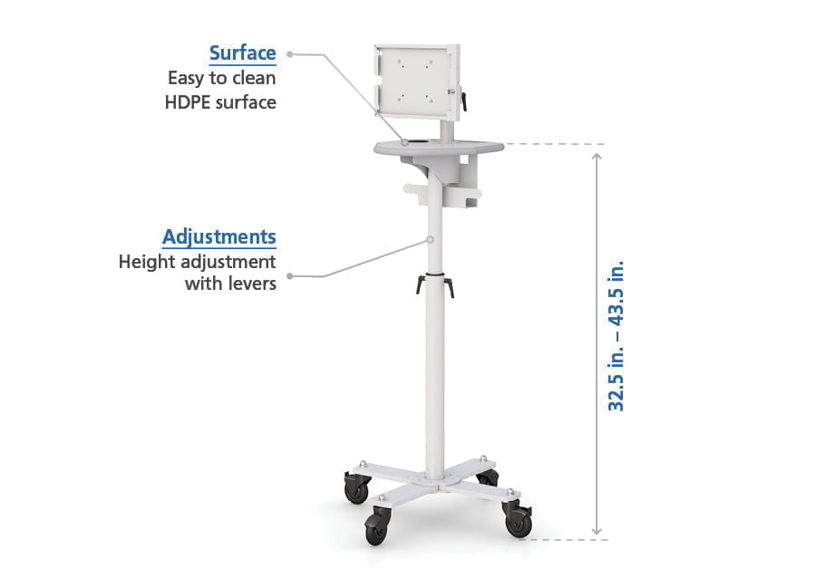 Tablet Holder Floor Stand with Features