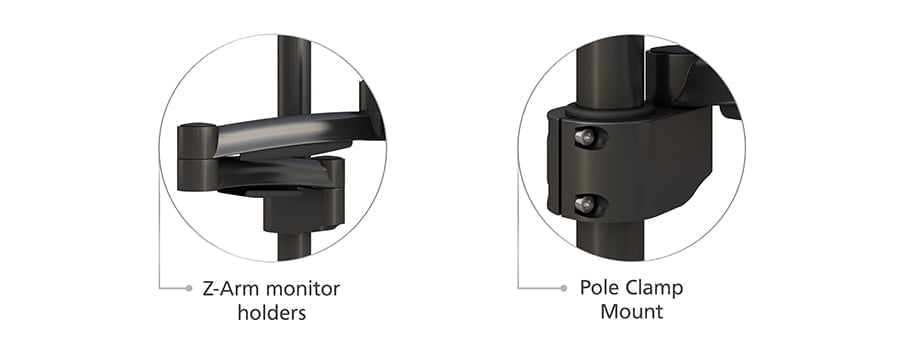 VESA Complaint Dual Arm Monitor Stand Practical Features