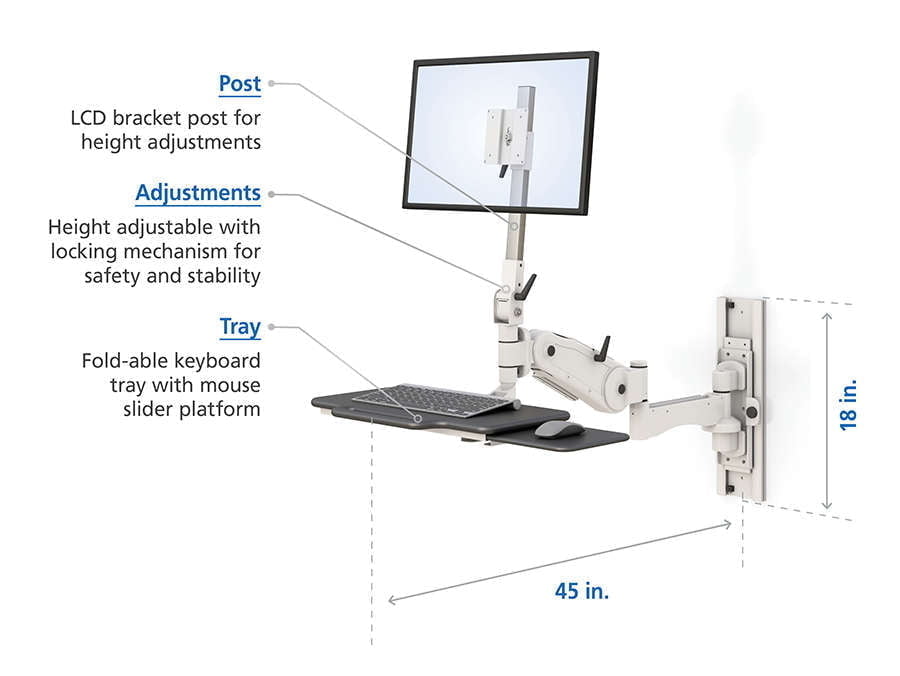 Wall Mounted Monitor Arm specifications