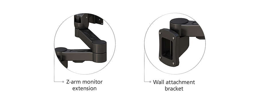 VESA Monitor Arm with Z-Arm Monitor Extension