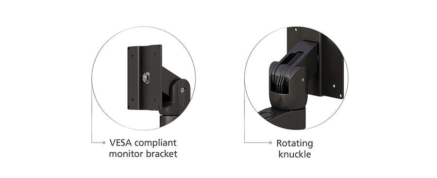 VESA Monitor Arm with Rotating Knuckle