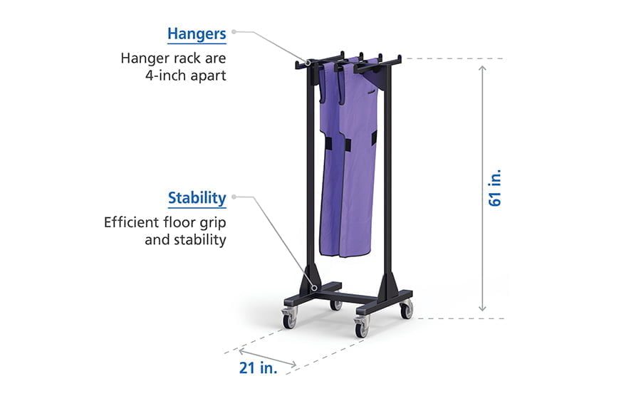 Radiology Lead Apron Hanger design specifications