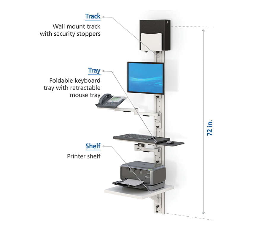 Wall Mounted Computer Workstation specifications