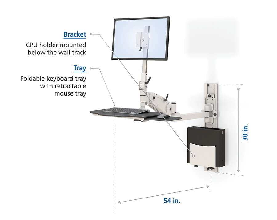 Wall Mount Computer Monitor Arm Features
