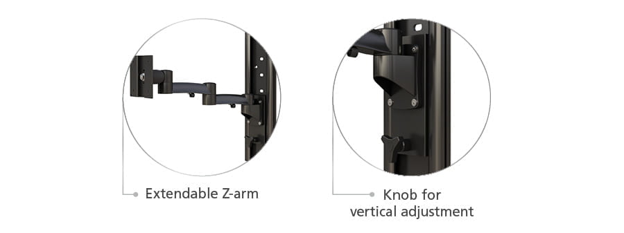 Adjustable Flat Screen Monitor Articulating Arm VESA Bracket