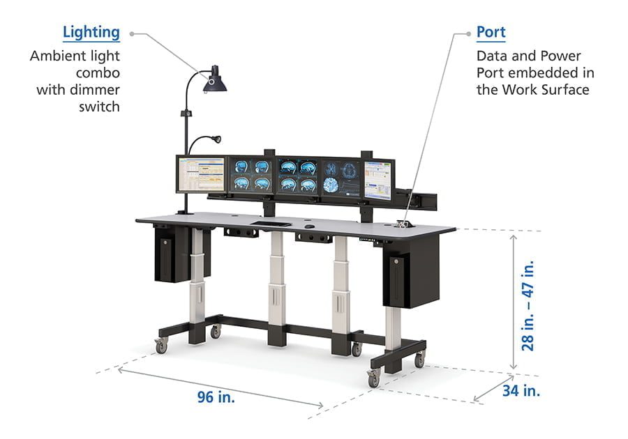 Standing Desk for Radiology and Imaging Specs