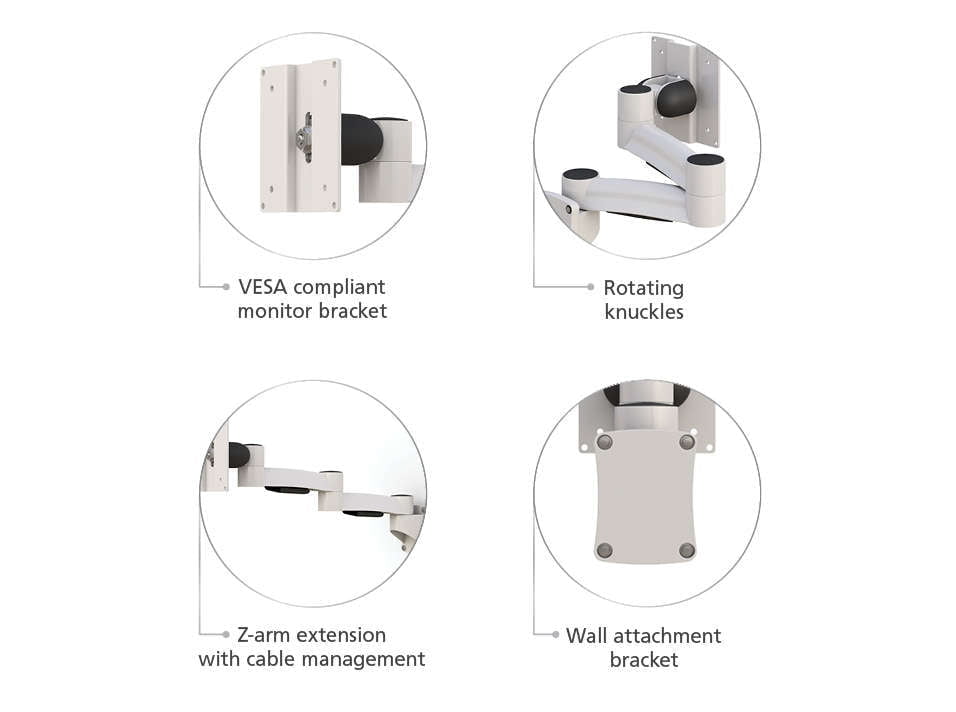 Wall Mount with Z-Arm Extension