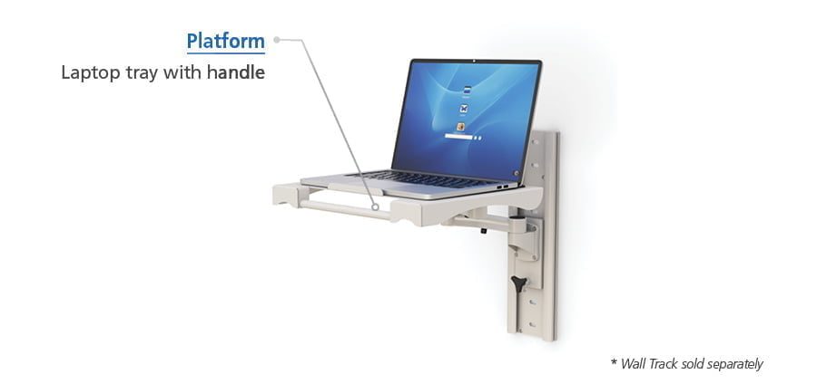 Folding Arm Attachable Laptop Holder Tray