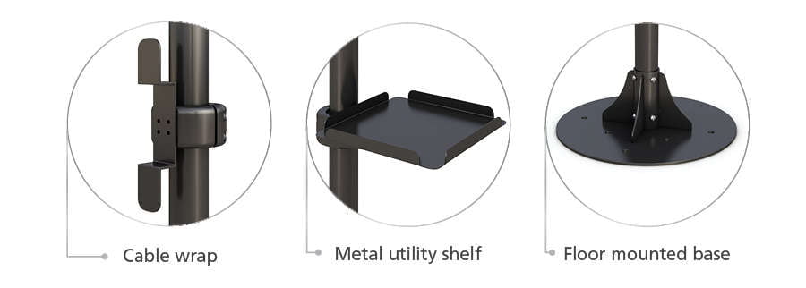 Floor Mounted Computer Stand Accessories