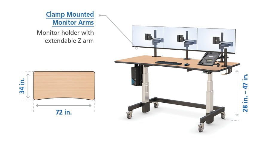 adjustable standing work desk accessory