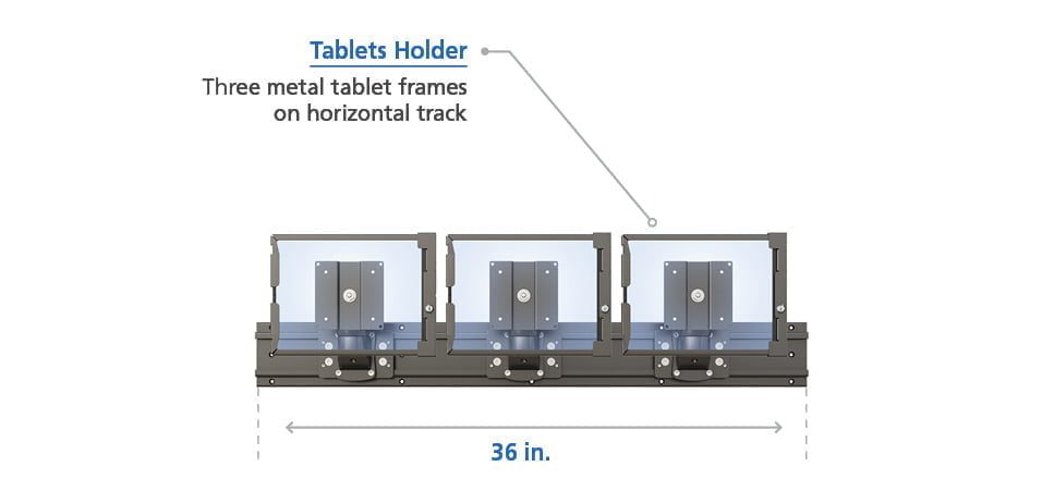 tablet holder wall mount bracket specs