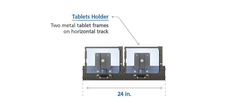 2 Tablet Holder Wall Mount Bracket specs