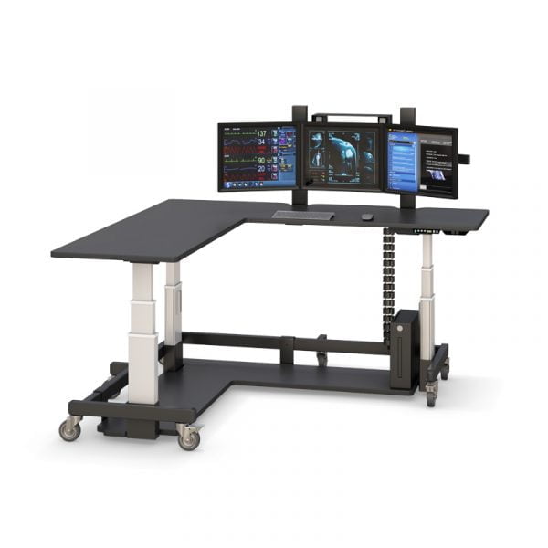 Standing PACS System Image Reading Desks for Radiologist