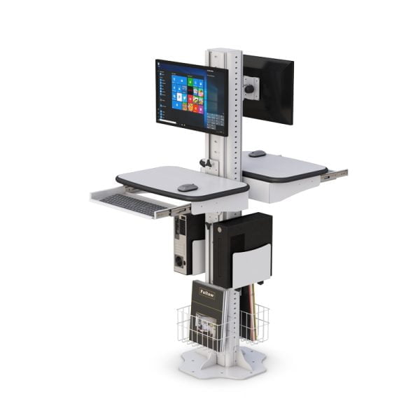 Dual Computer Monitor Floor Stand