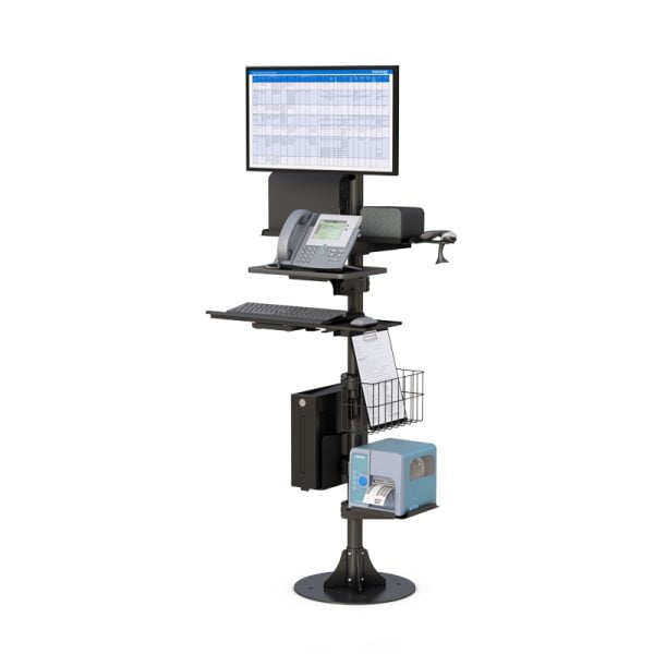 Floor Mounted Computer Monitor Stand