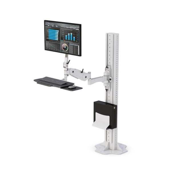 Floor Stand Computer Monitor Swing Arm