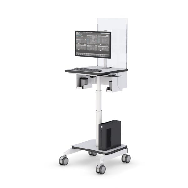 Ergonomic Telemedicine Rolling Monitor Stand