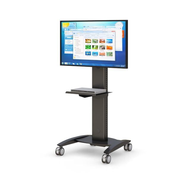Adjustable Rolling Telemedicine Monitor Cart