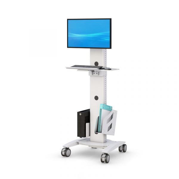 Rolling Computer Monitor Floor Stand