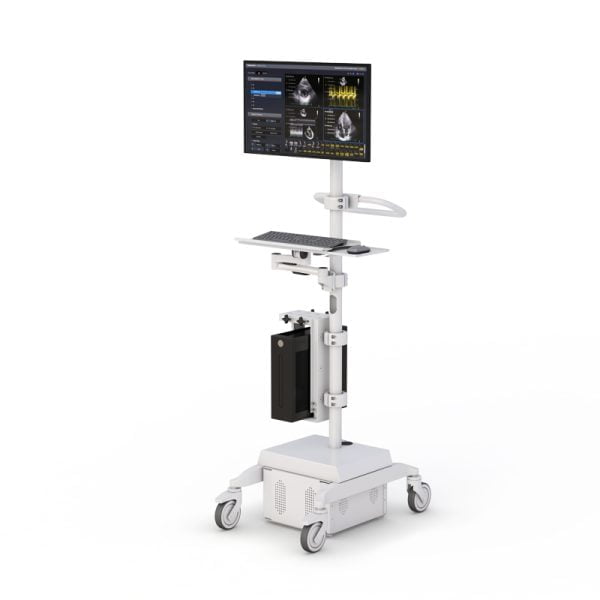 Ergonomic Computer Medical Pole Cart