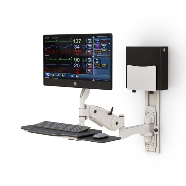 AFC Medical Furniture: Maximize Efficiency with Computer Workstation Wall Mount - Secure and Durable Installation