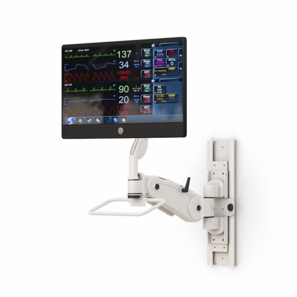 AFC Medical Furniture: Elevate Your Viewing Experience with Heavy Duty Monitor Wall Mount Track - Sturdy and Durable Construction