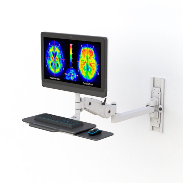 AFC Medical Furniture: Wall Mounted Computer Display and Keyboard Arm - Optimize Your Workspace and Enhance Ergonomics