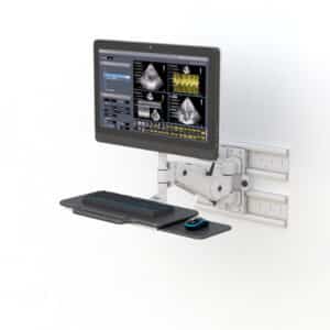 Enhance Efficiency and Comfort with Medical Furniture Brand Heavy Duty Wall Mount Track Horizontal Monitor Arm