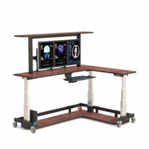 AFC Ergonomic Furniture: VersaLift L Shape Standing Movable Desk - Flexibility and Functionality for Your Workspace