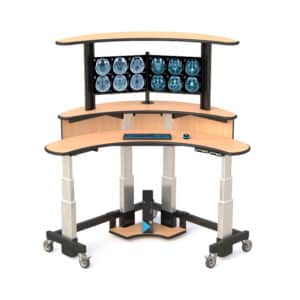 AFC's Dual-Tier Adjustable Computer Workstation Desk