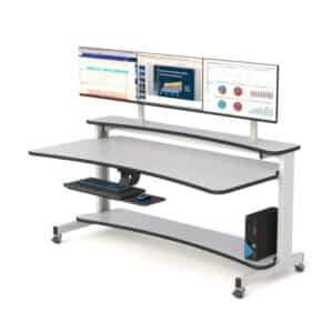 AFC Ergonomic Furniture: TriView Workstation - Expand Your Visual Workspace with Three-Monitor Support