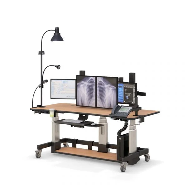 Height Adjustable Stand-Up Desk for Radiology Imaging