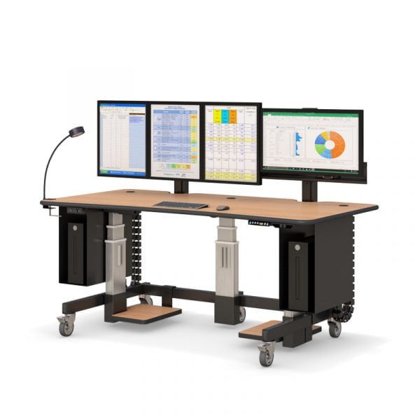 Height Adjustable Computer Desk
