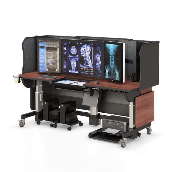 Sit Stand Desk for Diagnostic Radiological Imaging Centers