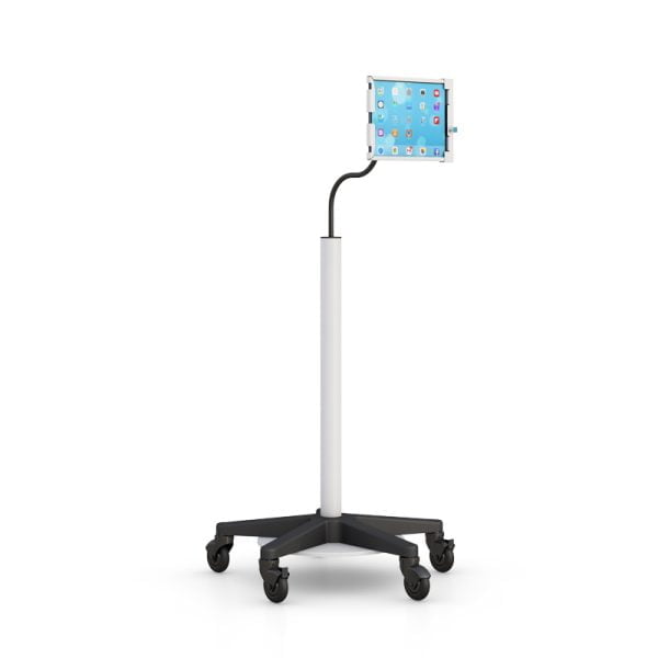 Ergonomic Adjustable Tablet Floor Stand Cart