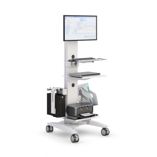 Ergonomic Rolling Computer Cart for Healthcare Professionals by AFC