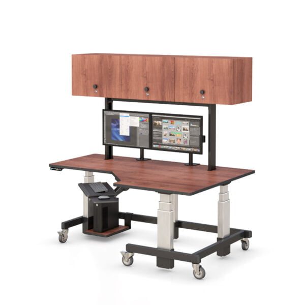 Furniture Standing Desk with Cabinets
