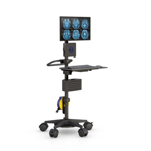 Rolling Medical Pole Cart