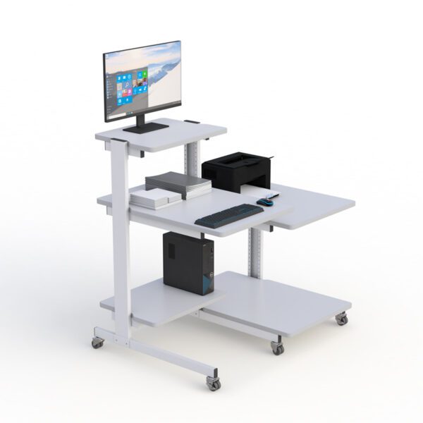 AFC Multi Tray Computer Desk with Printer Tray