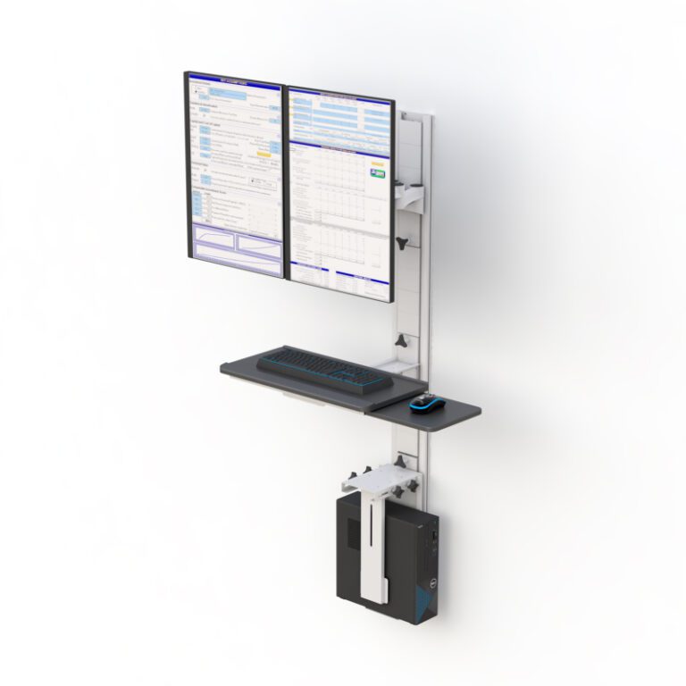 Track Mounted Computer Computer Monitor Wall Mount Track System