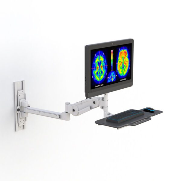 AFC Medical Furniture: Wall Mounted Computer Display and Keyboard Arm - Optimize Your Workspace and Enhance Ergonomics - Image 2