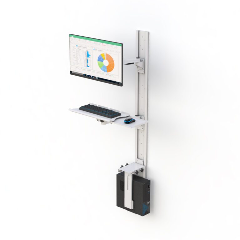 Overhead Computer Track Wall Mounted Track Computer Workstation