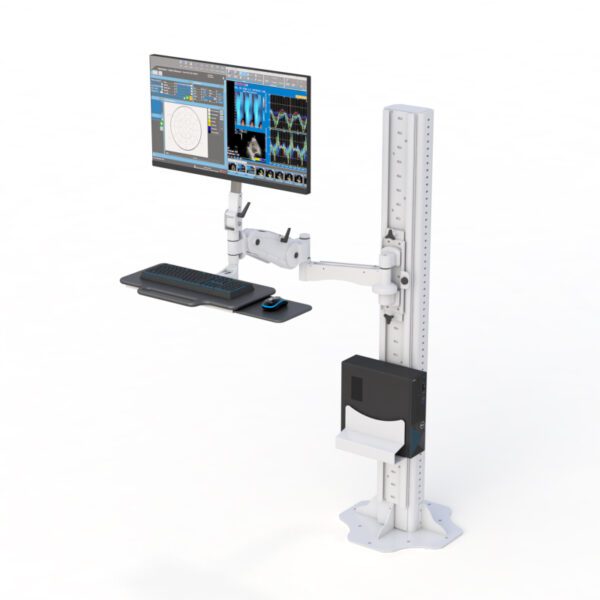 Maximize Productivity: AFC Floor Stand Computer Monitor Arm - Image 7