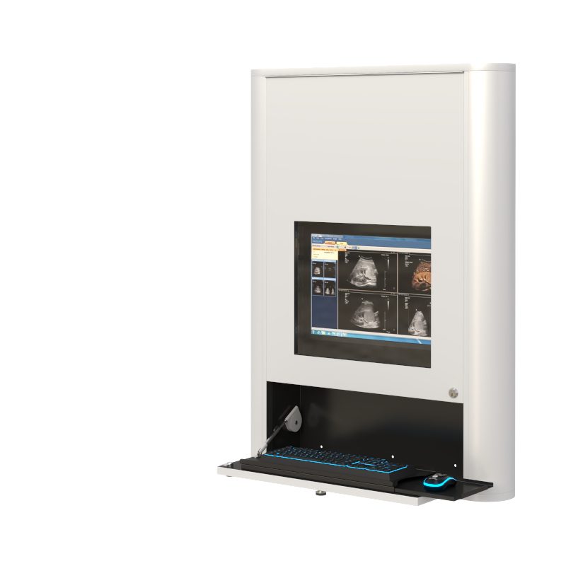 AFC Wall Mounted Computer Cabinet for Secure Storage and Easy Access - Image 2