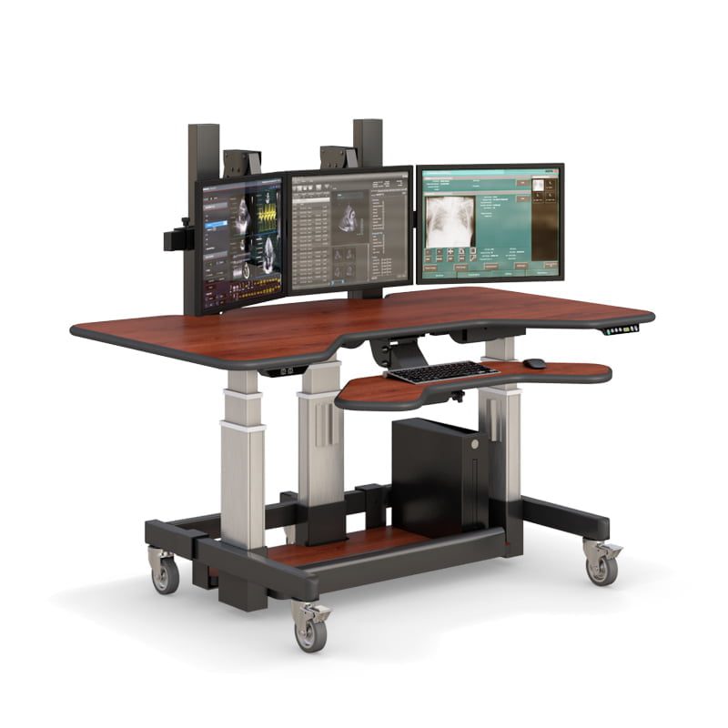 adjustable radiology workstation