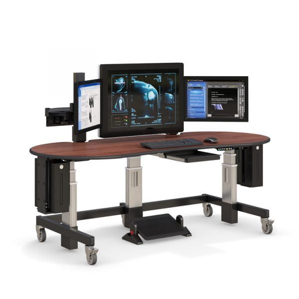 Ergonomic Standing Desk for Radiology Ultrasound Reading