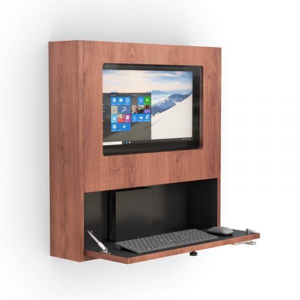Wall Mounted Lockable Workstation